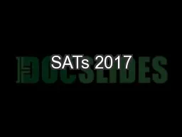 SATs 2017