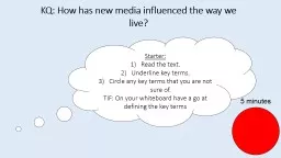 KQ: How has new media influenced the way we live?