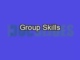 Group Skills