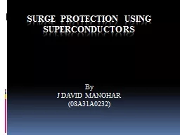 SURGE PROTECTION USING SUPERCONDUCTORS