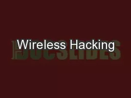 Wireless Hacking