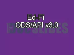 Ed-Fi ODS/API v3.0