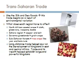Trans-Saharan Trade