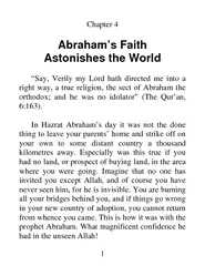 Chapter  Abrahams Faith Astonishes the World Say Veril