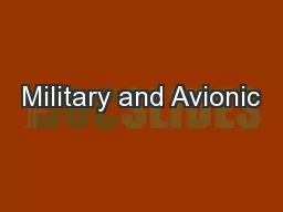 Military and Avionic