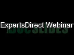 ExpertsDirect Webinar