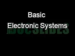 Basic Electronic Systems