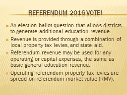 Referendum 2016 vote!