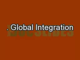 . Global Integration