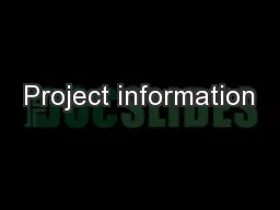 Project information