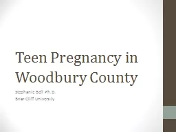 Teen Pregnancy in Woodbury County