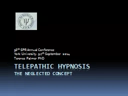 Telepathic hypnosis