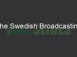 The Swedish Broadcasting