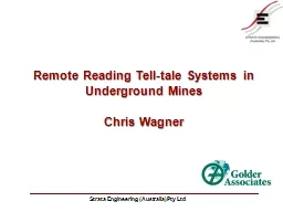 Remote Reading Tell-tale Systems in Underground Mines
