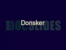Donsker
