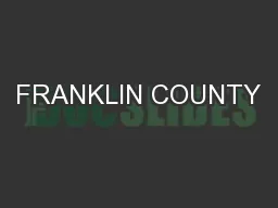 FRANKLIN COUNTY