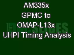 AM335x GPMC to OMAP-L13x UHPI Timing Analysis