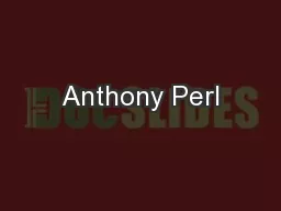 Anthony Perl