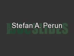 Stefan A. Perun