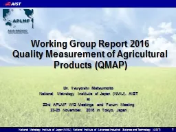 Working Group Report 2016