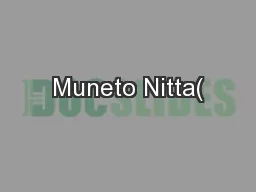Muneto Nitta(