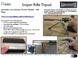 Sniper Rifle Tripod