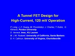 A Tunnel FET Design for