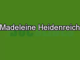 Madeleine Heidenreich