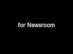 for Newsroom