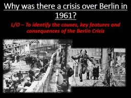 Why was there a crisis over Berlin in 1961?