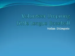 Volunteer Umpiring