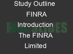 Private Securities Offerings Qualifications Examination Test Series  Study Outline   FINRA