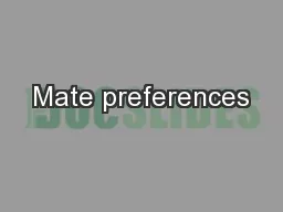 Mate preferences