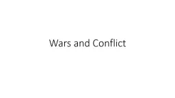 Wars and Conflict