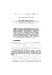 The F Asynchronous Programming Model Don Syme  Tomas P