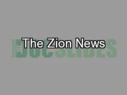 The Zion News