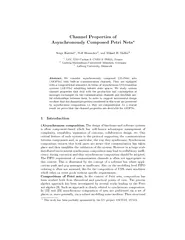 Channel Properties of Asynchronously Composed Petri Ne