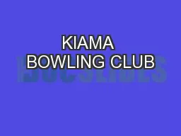 KIAMA BOWLING CLUB