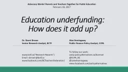 Education underfunding: