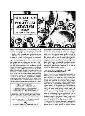 Socialism and political atavism