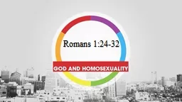 Romans 1:24-32