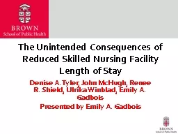The Unintended Consequences of Reduced Skilled Nursing Faci