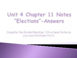 Unit 4 Chapter
