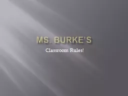 Ms. Burke’s