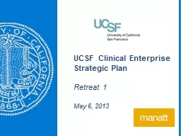 UCSF Clinical Enterprise Strategic Plan