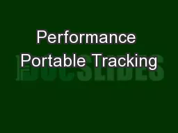 Performance Portable Tracking