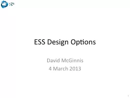 ESS Design Options