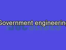 Government engineering