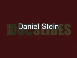 Daniel Stein