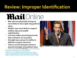 Review: Improper Identification